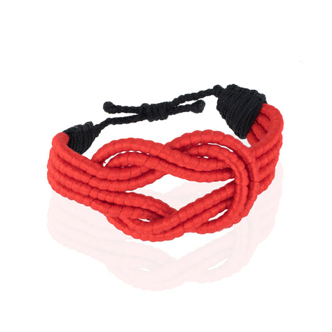 Open Knot Bracelet - Red