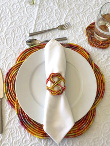 Double Heart  Napkin ring
