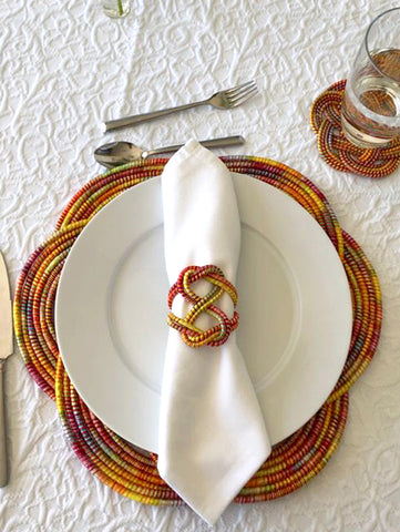 Double Heart  Napkin ring