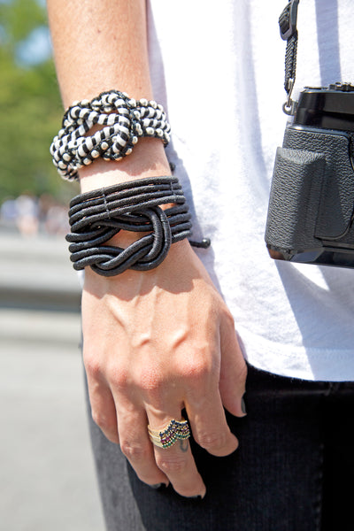Open Knot Bracelet - Black