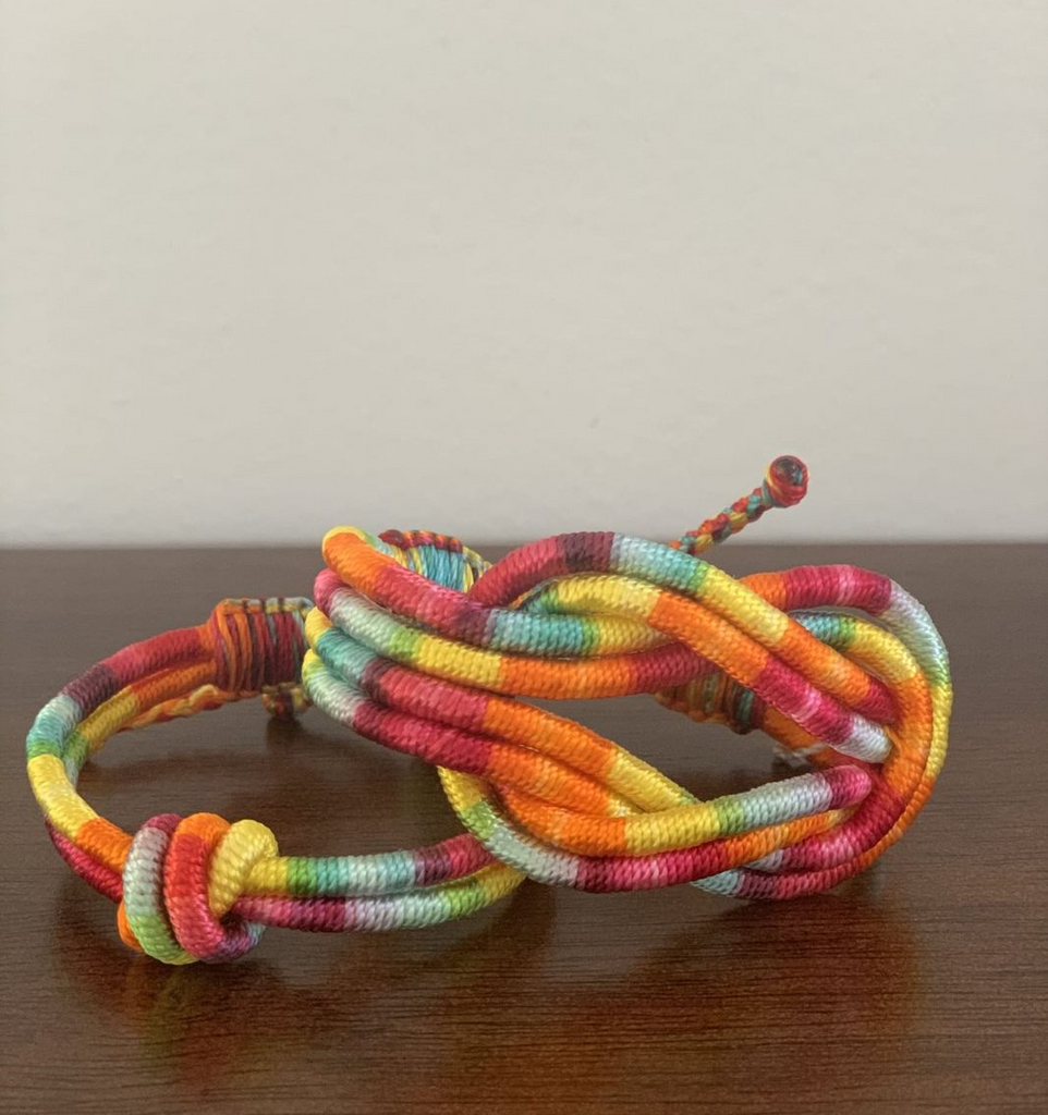 Knotted Bracelets made from Recycled Clothing - Morena's Corner