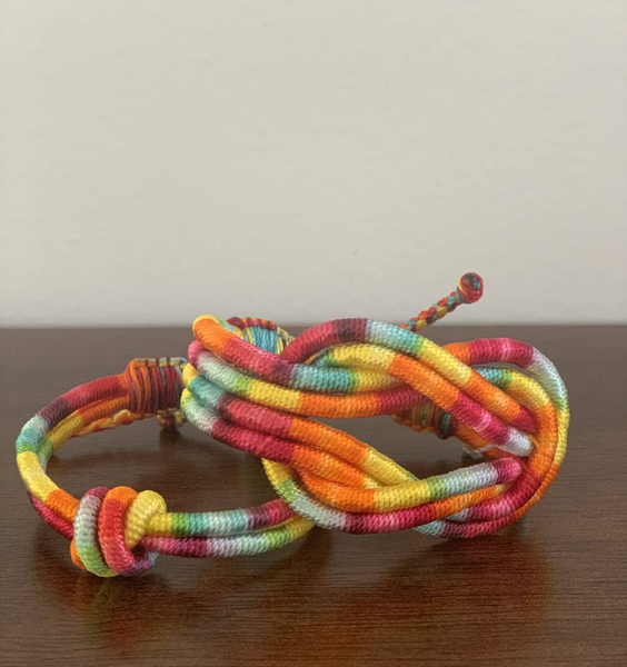 Rainbow open knot bracelet