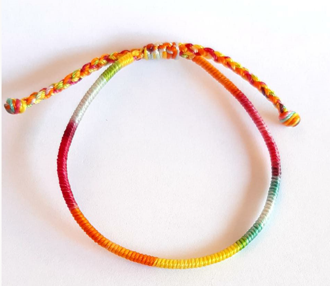Beaded Bracelet Rainbow String Bracelet Patterns Rainbow