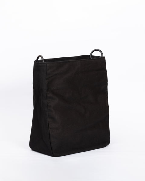 Lucrecia shoulder bag- Black and White braided straps