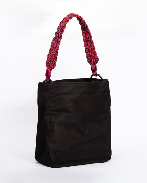 Lucrecia shoulder bag- Fuschia Braided straps