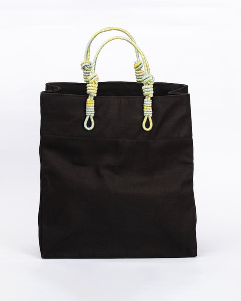 3 Knot Market Tote- Green combination