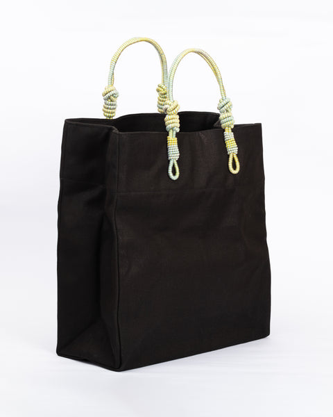 3 Knot Market Tote- Green combination