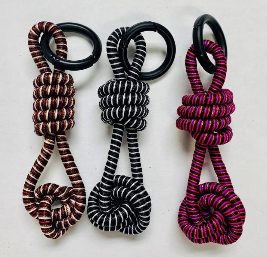 Color Combination Knot Keychains