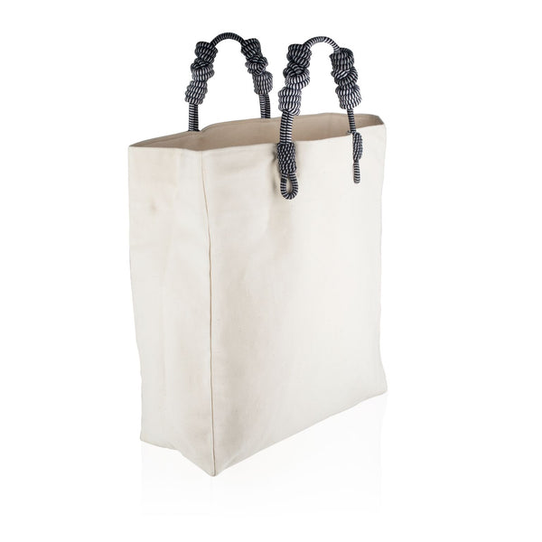 3 Knot Market Tote- Silver natural